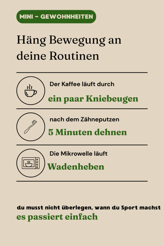 Routinen entwickeln