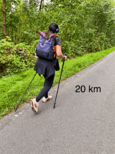 Bei Kilometer 20 meines 70 km Hike Deluxe